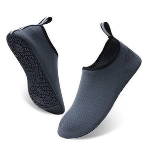 SHJO Water Shoes Men Quick-dry Beach Synthetic Breathable Lightweight Aqua Swim Sports Surf Barefoot Shoes - Grey