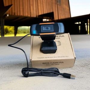 1080P USB Webcam with Built-In Noise Cancelling Microphone for Online Meetings