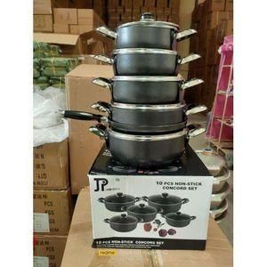JP Black 10PCS Cookware Set