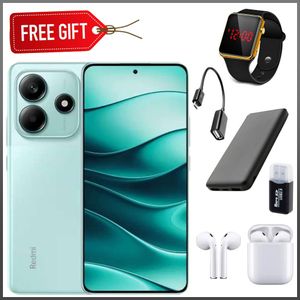 XIAOMI Redmi Note 15, 6.77", 128GB + 6GB RAM (Dual SIM), 5800mAh (2YRs WRTY)  + Led watch +Earpods+otg cable+card reader
