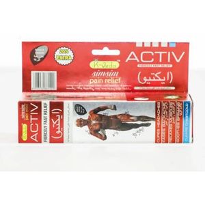Simsim 1.	Pain Relief Activ 36 gm – Ayurvedic Relief Cream For Rapid Muscle & Joint Comfort 1 piece