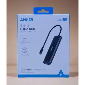 Anker USB C Hub 100W 5-in-1 USBC to HDMI Splitter with 4K Display, 1 x Powered USB-C 5Gbps & 2×Powered USB-A 3.0 5Gbps Data Ports for MacBook Pro, MacBook Air, HP,Dell and More