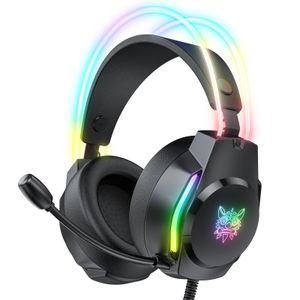 X26 USB+3.5mm RGB Wired Gaming Headset - Black