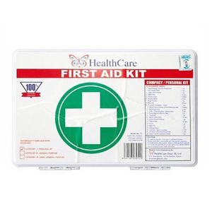 First Aid Beauty Compact First Aid Kit 22 Piece Emergency Medical Kit for Home, Car, Office & Travel Portable Safety Kit with Bandages, Antiseptic Wipes, Gloves & Essential Medical Supplies