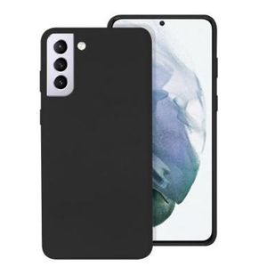 Soft Silicone Back Cover for Samsung Galaxy S21+ - Black, anti-fingerprint, anti-scratch, durable silicone case