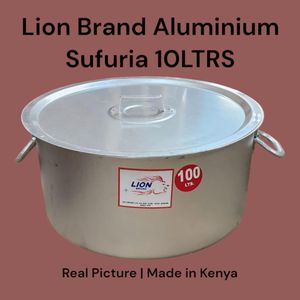 Lion Brand Aluminum Sufuria with Lid (PREPAID ONLY)