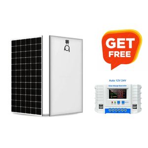 Sunlight Solar 350Watts Solar Panel +Free 40A Solar Charge Contoller 40AH PWM Solar Charge Controller 