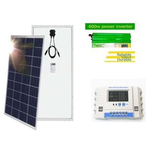 Solarmax 500 W Solar Panel Monocrystalline Solar Panel + Free 20A Solar Charge Controller + Free 600W Solar Power Inverter   DC To AC Solar Inverter
