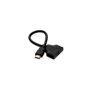 HDMI Splitter Cable 1 Male To Dual HDMI 2 Female Y Splitter