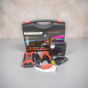 .	Performance Guaranteed High Power 12V 99800mAh High Capacity High Power Emergency Car Jump Starter Battery Booster Power Bank with Tire Inflator Air Compressor Pump