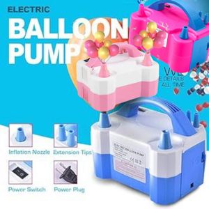 Electric Balloon Pump, Portable Electric Balloon Blower Balloon Air Pump with Dual Nozzles, Balloon Inflator, Electric Balloon Pump with Dual Nozzles, Portable Air Pump, for Arch Wreath Party Decorations
