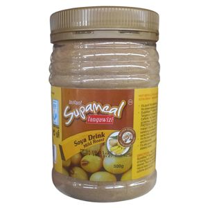 Supameal Instant Tangawizi /Ginger Soya Drink Powder Mild Roast Flavor- Suitable for Vegetarians and Vegans-500gms