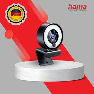 Hama QHD RING LIGHT WEBCAM WITH SPY PROTECTION C-850 PRO (139989)Black