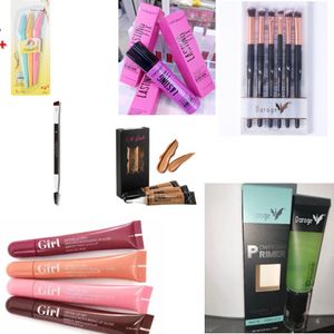 Women makeup kit set - Eyebrow trimmer, brow brush, 4pcs Lipgloss, 3pcs concealer, primer,makeup setting spray, makeup brushes + FREE Gift BAG