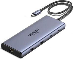 Ugreen  10-in-1 USB-C Multi-function Hub – CM639 (UG-45380) – Gray