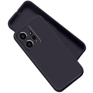 Silicone Phone Cover for Xiaomi Redmi Note 12 Pro 4G - Black, anti-fingerprint, anti-scratch, durable silicone case