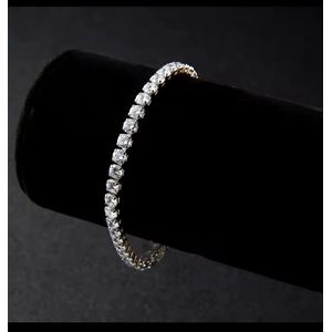 LUXURY DIAMOND TENNIS BRACELET FOR WOMEN – SPARKLING RHINESTONE CRYSTAL BRACELET. ELEGANT JEWELRY GIFT 