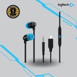Logitech G333 Gaming Earphones (3.5mm/USB-C) Black 
