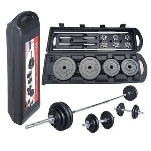 Portable 50KG Dumbbells and Barbells Weights with a Traveling Case 