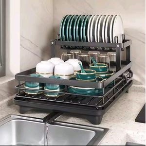 2 tier  dish drying rack 