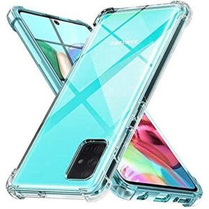 Non-Yellowing TransparentHard Back PC+TPU Cover Case For Samsung Galaxy A71
