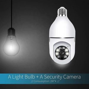 CALUS Indoor & Outdoor Smart WiFi Security Bulb Camera with 1080P HD, 360° Rotation, Human Tracking & Motion Detection Alerts