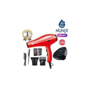 Nunix Saloon Hair Blow Dryer With Accessories