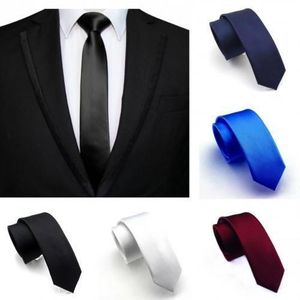 3PCS Classy Men's Plain Color Slim Tie Men Business (Formal) Casual Skinny Executive Narrow Ties