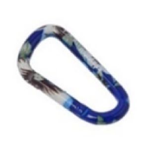  Carabiner 6 x 60 mm Flower Blue, 2pcs
