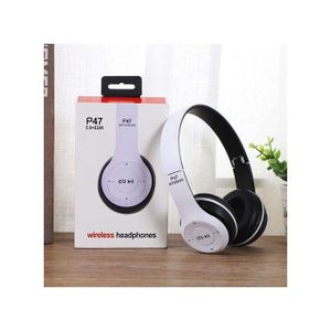 price of P47 Headphone, Wireless And Bluetooth. Mic TF Card FM Radio...'WHT in kenya kenyan deals and offers flash sales