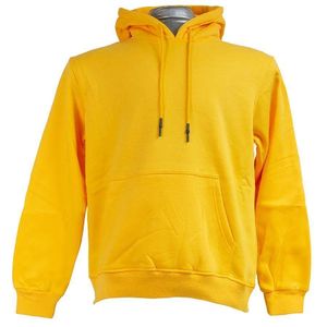 Yellow Unisex Warm Cotton Hoodies