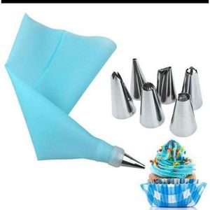 6 Nozzles + Reusable Icing Cake Pastry Piping Bag