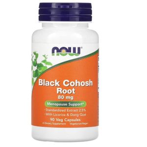 Now Food Black Cohosh Root 80 mg Veg Capsules 90s