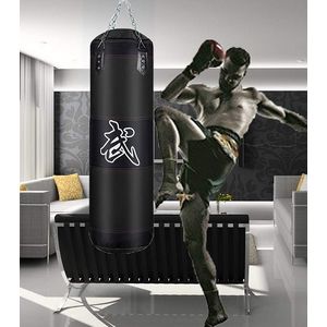 PU Leather Ball Boxing MMA boxeo en tailandia Thai Training Punching  Striking Bag Hanging Swivel Hook Hanger Workout Kicking ball Punch Bag Black