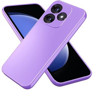 Soft Silicone Slim Fit Cover Anti-Scratch Shockproof Case for TECNO Spark 10 - Purple