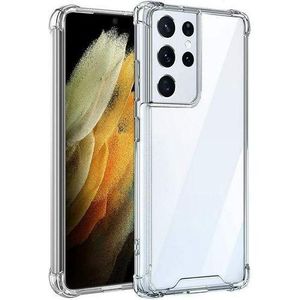 Crystal Clear Hard PC Back Cover Case for Samsung Galaxy S21 Ultra