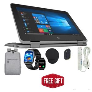 HP Laptops ProBook 11 G4  Refurbished Core i5 8th Gen 8GB RAM 256GB SSD Touchscreen X360 Convertible Laptop, Webcam, Windows 11 PRO Activated, Office & Basic Software Installed Smart Watch + Bag + Charger +Mouse Pad + Free Wireless Mouse+ Extension..