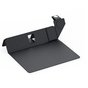 Dux Ducis PU Leather Laptop Bag 13.6 to 14 inch with Wireless Charger Foldable Laptop Stand Magnetic Wireless Charger Pad AirQ - Black