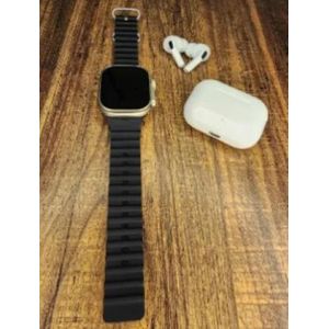 M21 Smart watch With 7in1 Straps and HD Display Bluetooth Calling Music For Men & Women WITH FREE EARPODS