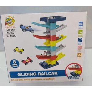 Colorful Kids gliding Railcar Track Mini Sports Car Fun