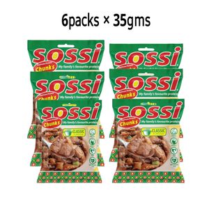 Promasidor Sossi Soybean Protein Chunks -Suitable for Vegetarians and Vegans-6pcs*35gms 