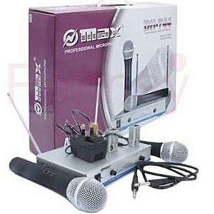 Omax Max Dual Channel UHF Wireless Microphone System-DH-744