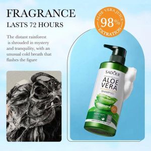 SADOER Aloe Vera Anti-Dandruff Repair Shampoo 98% Aloe, Moisturizing & Scalp Care