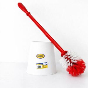 Teepee Toilet Brush / Cleaner with holder - White