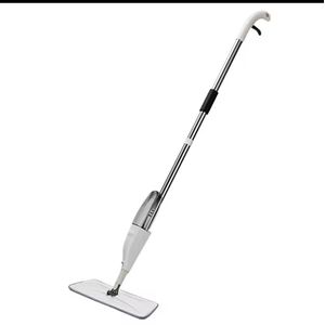 Adjustable Floor Mop with Long Handle, Flat Microfiber Cleaning Mop, 360° Rotating Head for Wet & Dry Floor Cleaning
