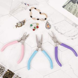 8PCS/Set Mini Black Bent Crimping Pliers For DIY Beading Jewelry