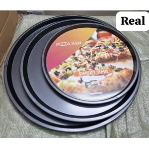 3-in-1 Pizza Baking Pan Set 3 Pieces – Non-Stick Round Pizza Tin with 26cm, 32cm, and 36cm Diameter for Oven Baking, Home Kitchen, Perfect for Pizza, Cakes, Pastries, and Roasting