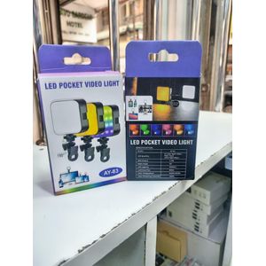 AY-83 RGB Mini LED Video Light – RGB + 3200-6500K Lighting Option