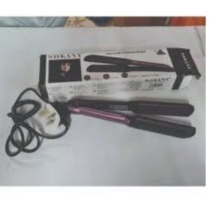 Nunix proffessional hair straghtener flat iron styler with extension for sleek hair 