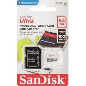 Sandisk  Ultra 64GB MicroSDXC With Adapter